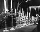 View: s42836 Silver candlesticks being used at the Cutlers Feast, Cutlers Hall