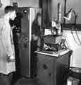 Cutlery Research Council laboratories: Operator controlling the machining of a die for a carving fork