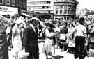 View: s43042 Princess Margaret visiting the Town Hall, Pinstone Street with (to her left) the Lord Mayor, Councillor Reginald Edward Munn JP