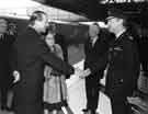 Prince Phillip arriving at the Sheffield Midland railway station for his visit to Sheffield