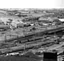 Woodbourne Junction and Nunnery sidings as seen from Hyde Park showing (left) W.H.Blake and Co. Ltd., structural engineers and (right) Sheffield Welders Ltd.,