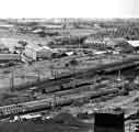 View: s43085 Woodbourne Junction and Nunnery sidings as seen from Hyde Park showing (left) W.H.Blake and Co. Ltd., structural engineers and (right) Sheffield Welders Ltd.,
