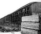 Sheds at former railway goods depot on Queens Road