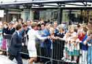 View: s43167 Diana, Princess of Wales meeting crowds outside the Cutler's Hall, Church Street