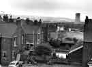 View of Tinsley showing (centre) Tinsley cooling towers and Tinsley Viaduct