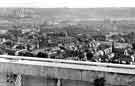 View across Broomhall (centre) from the University Arts Tower showing Norfolk Park Flats (top left), Bramall Lane football ground (top centre) and