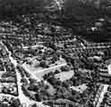 Aerial view of Endcliffe and the Botanical Gardens showing Clarkehouse Road, Clarke Road and Southgrove Road c.1957