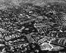 View: s43341 Aerial view of Endcliffe and the Botanical Gardens showing Clarkehouse Road, Clarke Drive, Southgrove Road, Southborne Road, Brocco Bank, Westbourne Road, Rutland Park, Endcliffe Vale Road and Oakholme Road c.1946
