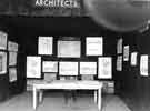 View: s43402 Architects Department display. 'Silver Lining Campaign' Exhibition, Edmund Road Drill Hall