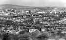 View of City Centre from the south east showing (centre) Town Hall extension and (top right) Shirecliffe College