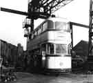 Tram No.536 being broken up at Thomas W. Ward Ltd., Tinsley Tram No.536 being broken up at Thomas W. Ward Ltd., Tinsley