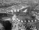 Aerial view of Gleadless Valley Estate showing (foreground) and (right) Norton Avenue 