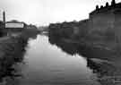 View: s43896 River Don at Neepsend showing (left) Thomas Ibbetsen Ltd., packing cases and warehousing, Kelham Works, Alma Street