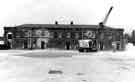 View of stables from the artillery parade ground, Hillsborough Barracks, Rudyard Road 