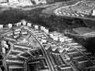 Gleadless Valley Housing Estate showing (centre) Blackstock Road; (left) Gaunt Road; (right) Raeburn Road; and Morland Road