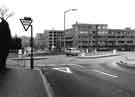 Broomspring Lane looking towards the junction with Upper Hanover Street showing (right) Broomhall flats