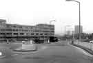 Broomspring Lane looking towards the junction with Upper Hanover Street showing (left) Broomhall flats and (centre) Clarence Street 