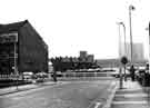 Junction of (foreground) Ellin Street and The Moor showing (left) the Yorkshire Penny Bank, No. 206 The Moor