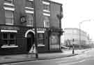 New Inn, No.108 Ecclesall Road showing Moore Street and electricity sub station building
