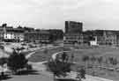 (top) Devonshire Street, (right) Devonshire Green, (centre left) Fitzwilliam Street car park and (bottom) Fitzwilliam Street
