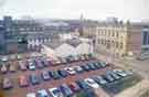 View from Cole Brothers of the Cambridge Street car park showing (centre) Anila's Indian restaurant and (right) Cambridge House, former Transport Department Offices (originally Sheffield Waterworks Offices), Division Street