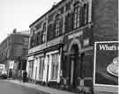Devonshire Street showing (left) No.150 Mr. Kites Celebrated Wine Bar and Bistro Restaurant at the junction with Broomhall Street and (centre) Sheffield Combined Charities shop