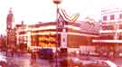 View: s44765 Barkers Pool showing (right) John Lewis, department store and (centre) the Gaumont Cinema
