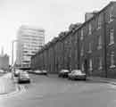 Hawley Street flats showing (left) The City Plaza office block