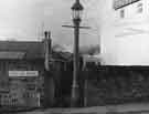 J E Webb Sewer Destructor Lamp No. 5 at the top of Frog Walk and junction with Cemetery Road, Sharrow 