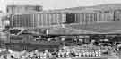 View: s44963 View from the Central Library showing (bottom) Pond Street bus station, (centre) City Council Housing department and (centre top) Hyde Park Flats and Park Hill Flats