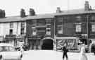 Angel Inn, Nos. 18-22 Button Lane, Moorhead showing (right) Roberts Brothers Ltd. general drapers