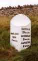 Mile stone on former Sheffield - Chapel-en-le-Frith turnpike road (via Mam Tor)