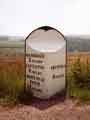Mile stone on A625 former Sheffield - Sparrowpit turnpike overlooking Longshaw (Toads Mouth - Surprise Stretch)
