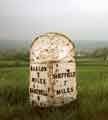 Mile stone on A621 between Totley and Owler Bar