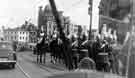 View: s45170 Parade of the Royal Horse Guards, Pinstone Street, c.1955