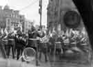 View: s45171 Parade of the Royal Horse Guards, Pinstone Street, c.1955