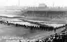 View: s45192 Coronation Day Celebrations at Bramall Lane for King George V depicting the cross of St. Patrick