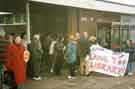 Protest against the closure of Hemsworth Library, Blackstock Road