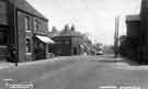 View: s45277 Tram coming up Crookes showing (far left) Crookes Post Office and No. 71 J. H. Auckland, newsagent