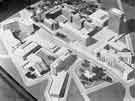 View: s45304 Architects model of the proposed University of Sheffield building scheme in the Western Bank area