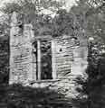 Manor House ruins, rescued by Samuel Roberts J.P. and re-erected at Queen's Tower