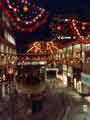View: s45414 Christmas lights on Exchange Street showing shops The Gallery, Castle Market