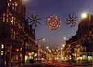 View: s45421 Christmas lights on Pinstone Street