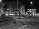 View: s45452 Christmas decorations on High Street looking towards Castle Square showing (top left) J. Walsh and Co., department store