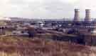 Tinsley Viaduct from Wincobank showing (right) Tinsley Cooling Towers