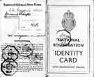 National Registration Identity Card (with endorsement (Police)) for Arthur Henry Marshall, No. 33 Margate Drive