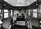 Craven and Tasker Ltd., rolling stock manufacturers, Staniforth Road showing the interior of a railway coach