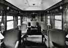 View: s45810 Craven and Tasker Ltd., rolling stock manufacturers, Staniforth Road showing the interior of a railway coach