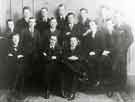 1920 Club, Town Clerks Department showing Edward Diver (back row with spectacles)