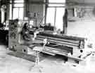 Lathe in basement of Hayward Engineering, precision engineers, No. 19 Haywood Lane, Deepcar